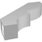 Ekena Millwork 3-in. W x 14-in. D x 14-in. H Ridgewood Architectural Grade PVC Knee Brace BRCP03X14X14RID - alternate 3
